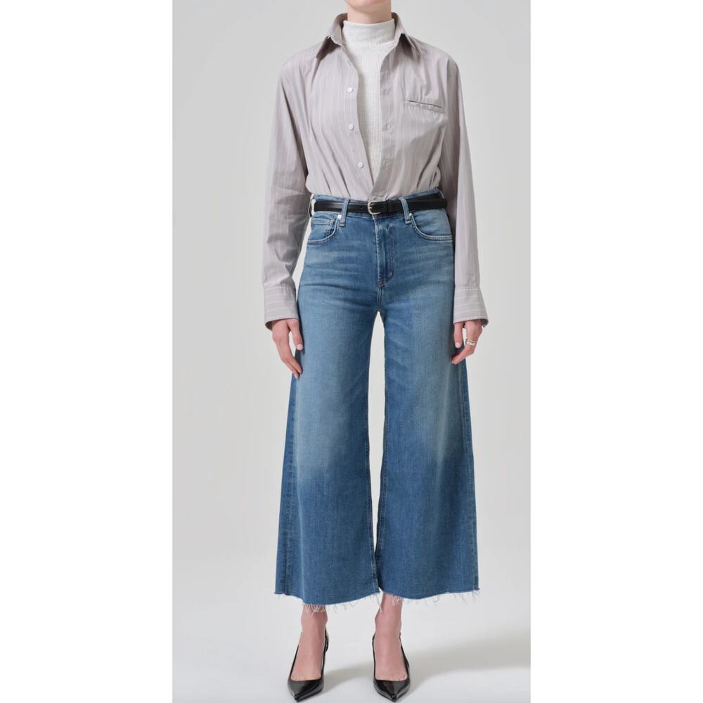 Citizens Of Humanity Blue Flare & Wide Leg Jeans